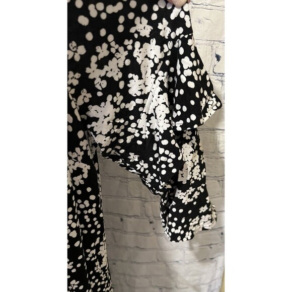 Lane Bryant Black and White Floral Pullover Stretchy Maxi Dress 18/20 - Picture 2 of 7